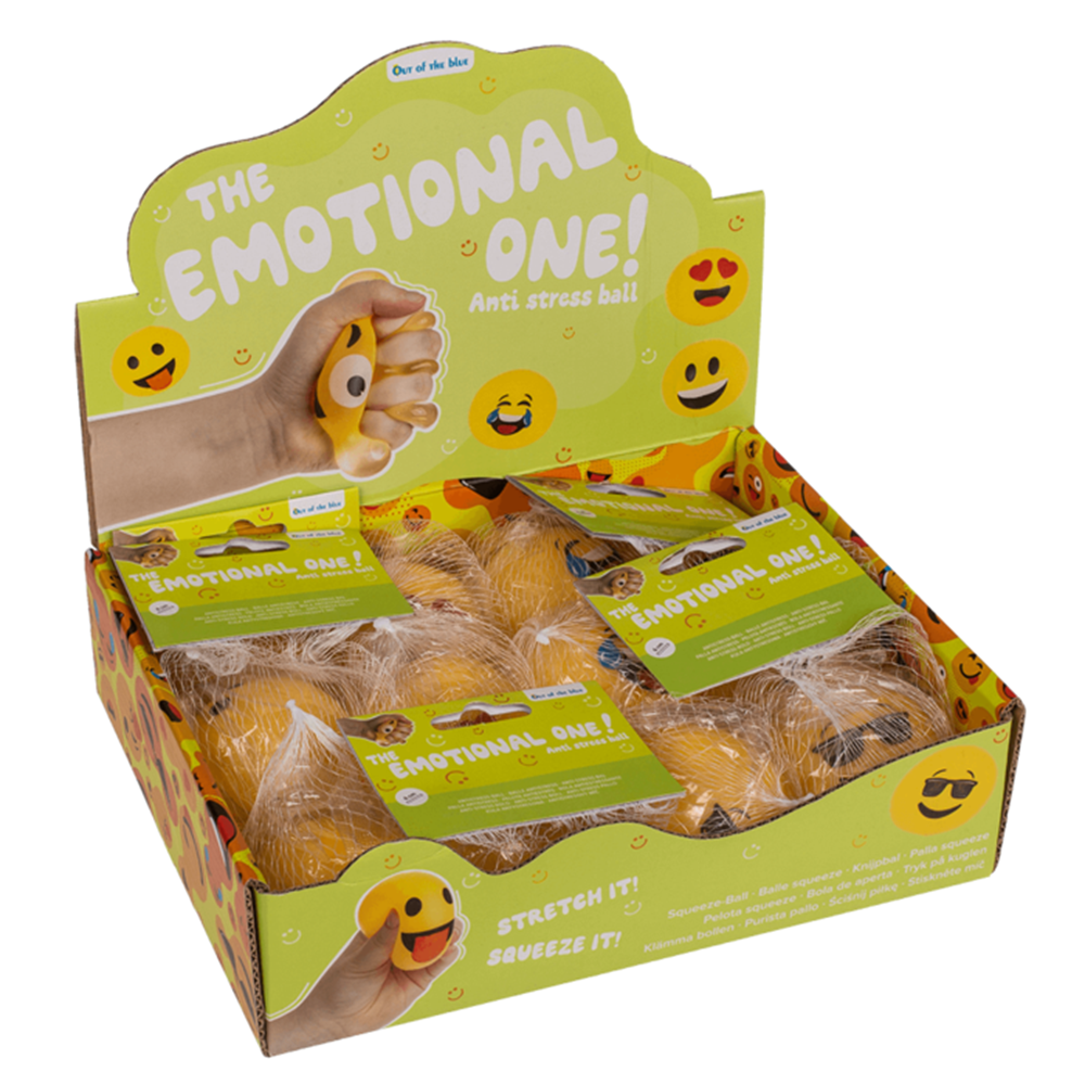 Dsp Anti-stress bal. 6 cm. 12 stuks in