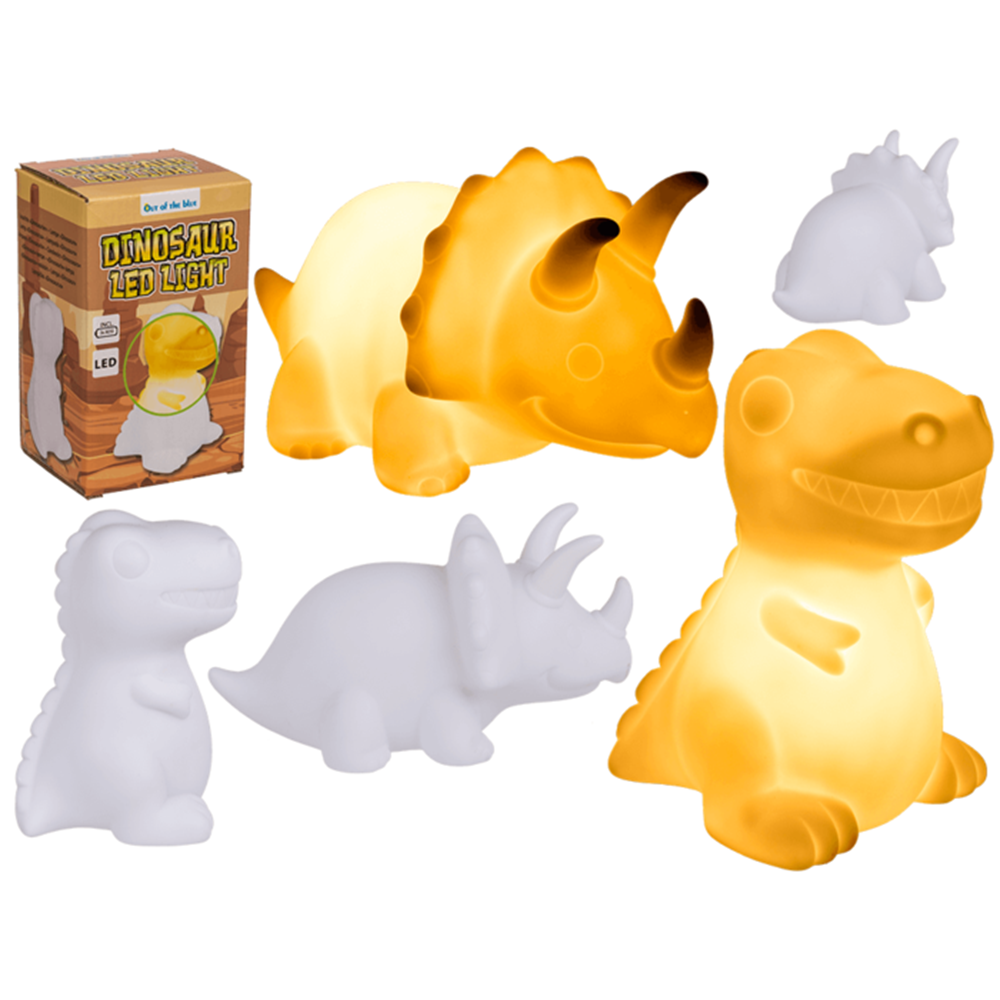 Lamp, dinosaurus met LED (incl 3 batteri