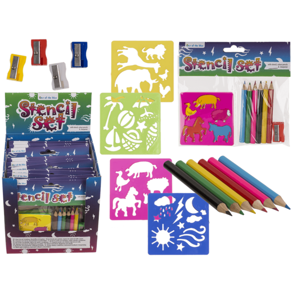 Dsp Schoolset, 3 stuks. (sjabloon, kleur