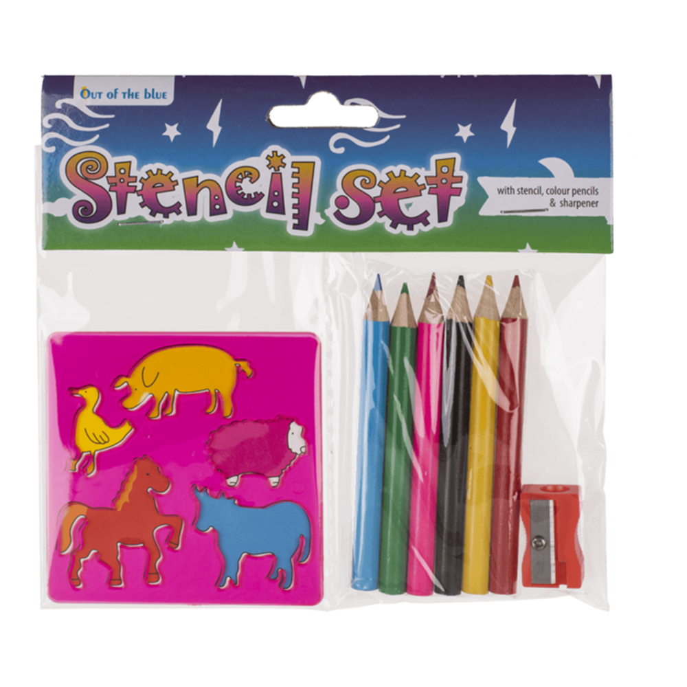 Dsp Schoolset, 3 stuks. (sjabloon, kleur