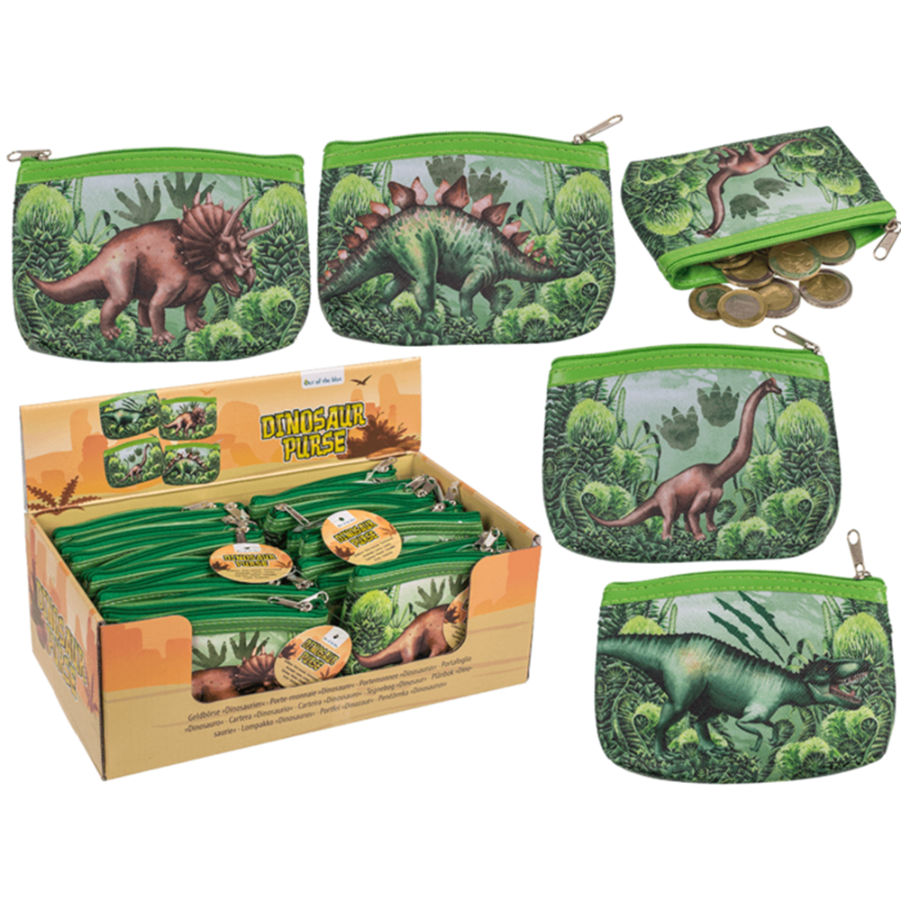 Dsp Portemonnee Dinosaur. 4 assortie. 24
