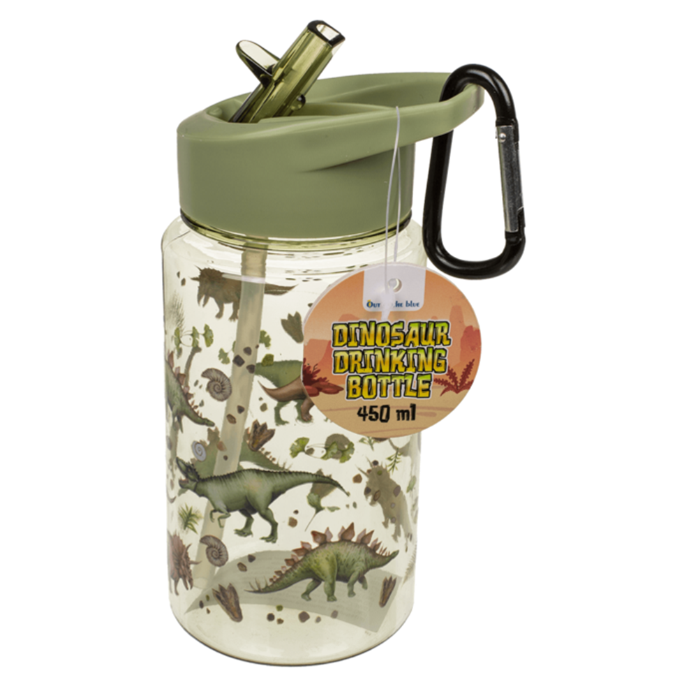 Abi Drinkfles, dinosaurus met rietje. 450 ml