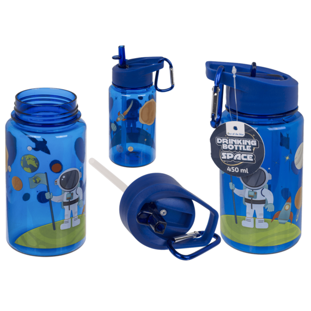 Abi Drinkfles, ruimte met rietje. 450 ml
