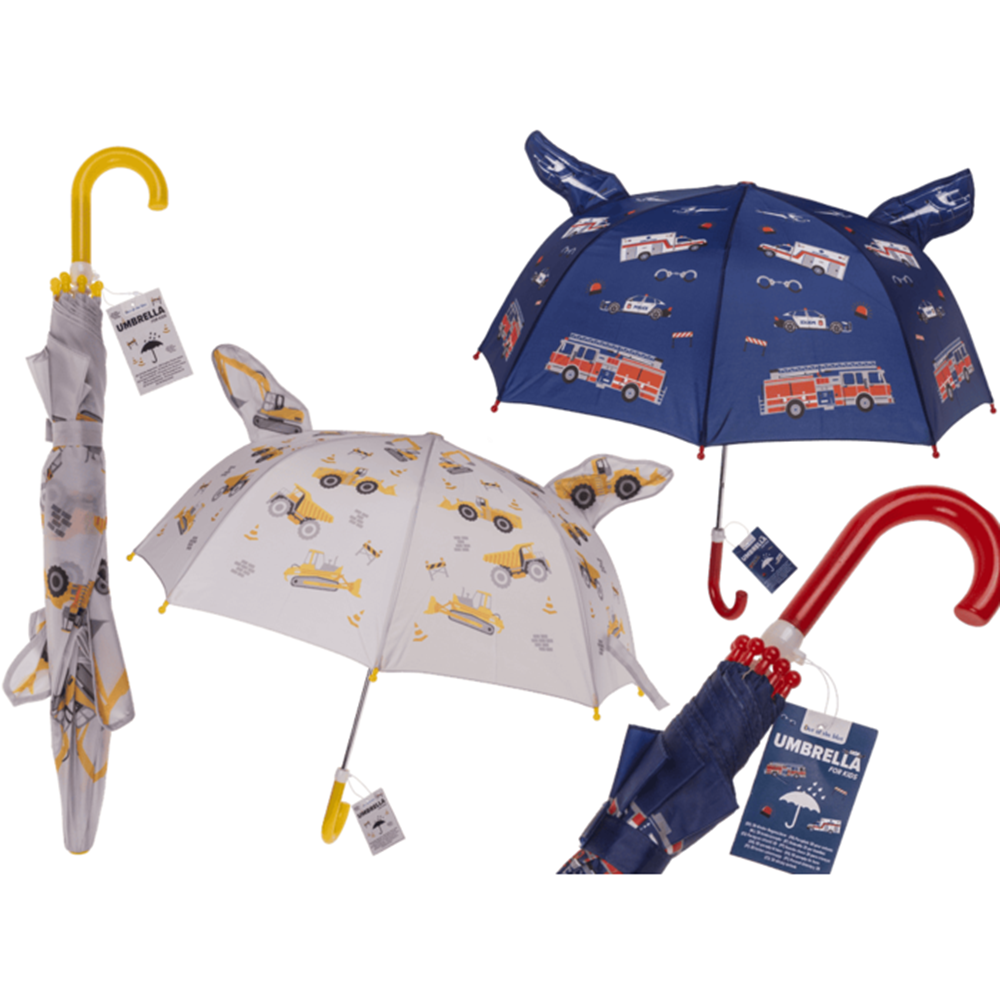 3D kinderparaplu. D: ca. 70 cm. 2 assort
