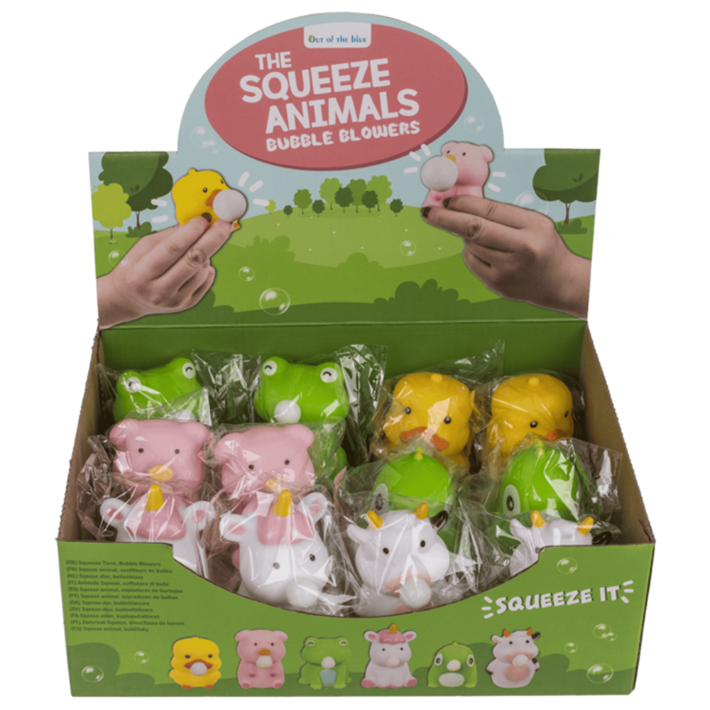 Dsp. Knijp dieren, bellenblaasjesblazers