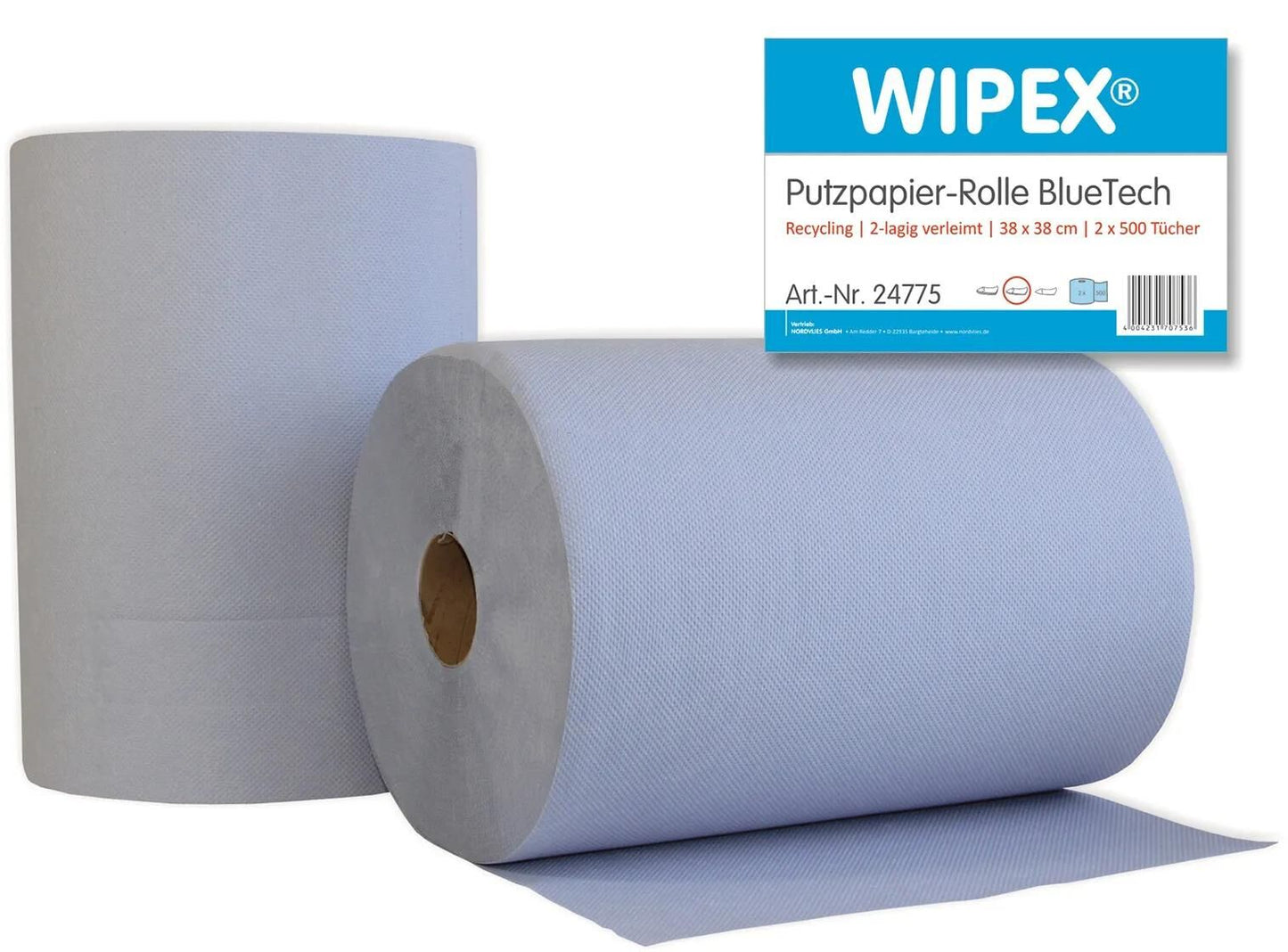 NORDVLIES putzpapier bluetech putzpap. bluetech 2-pack blue size 38x38cm