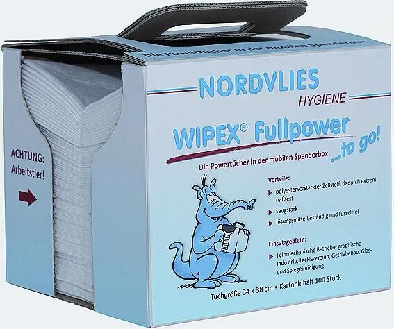 NORDVLIES putzpapier wipex fullpower wipes 100 pieces wipex-fullpower to go