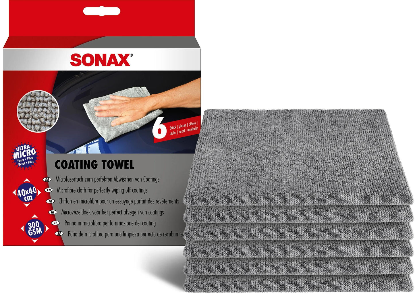 SONAX microfasertuch coating towel microfibre cloth