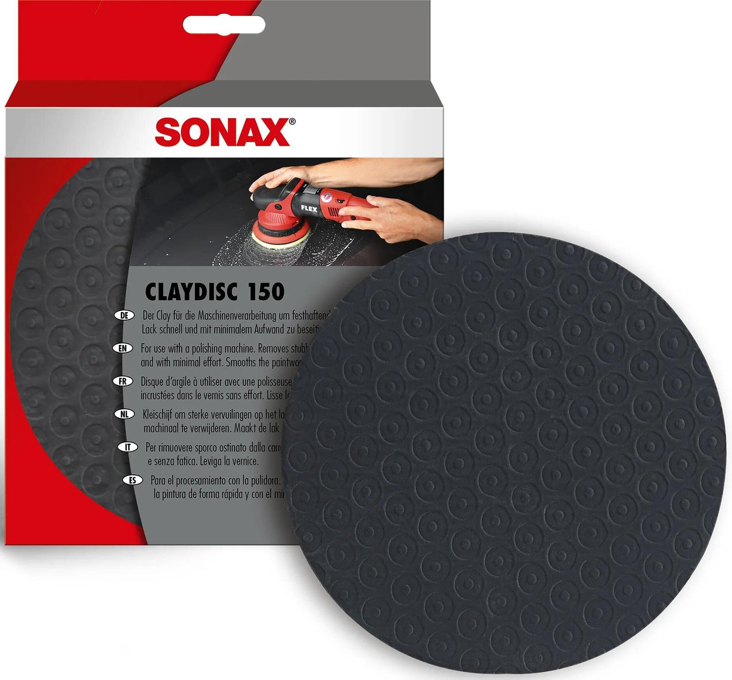 SONAX reinigungsknete clay disc clay disc 150 mm