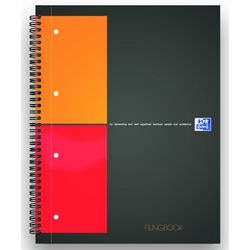 Filingbook Oxrford A4 80gm2 gelijnd 4 gaats wit