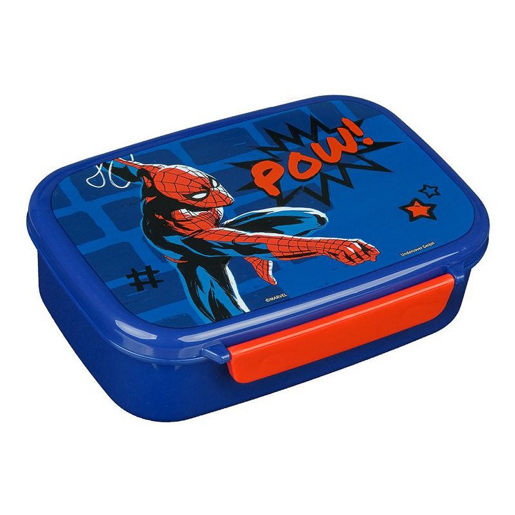 Undercover Spiderman lunchbox blauw rood