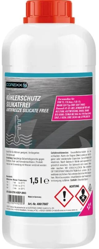 COREXX kühlerschutz silikatfrei g12+ anti-freeze silicate-free (g12+) 1.5l