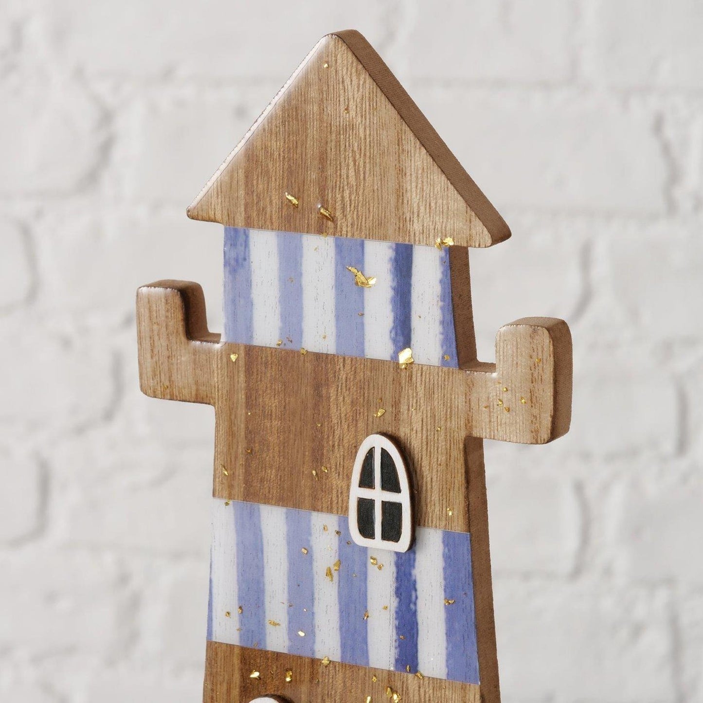 Boltze Home deco vuurtoren 12x5x31cm