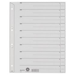 Tabbladen Leitz grijs kraft karton A4 100 stuks