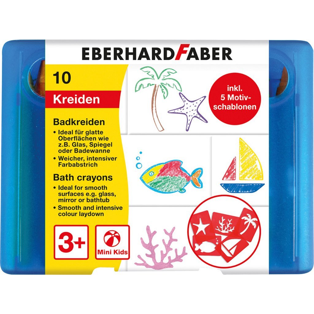 Eberhard Faber ef-524110 badkrijt 10 stuks bewaarbox incl. 5 patronen