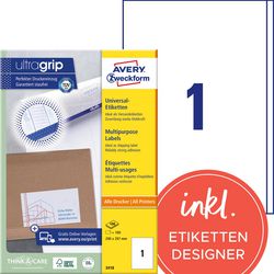 Avery Multifunctionele etiketten quickpeel wit