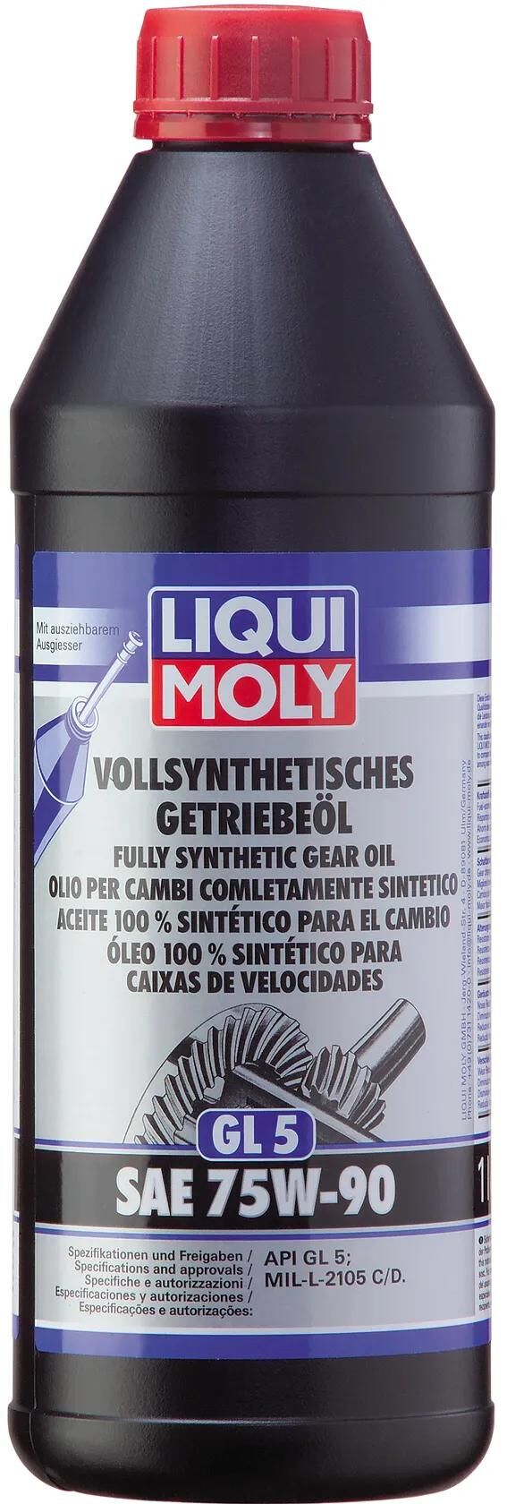 LIQUI MOLY getriebeöl gl5 getr.oel 75w90 gl5 1l lm