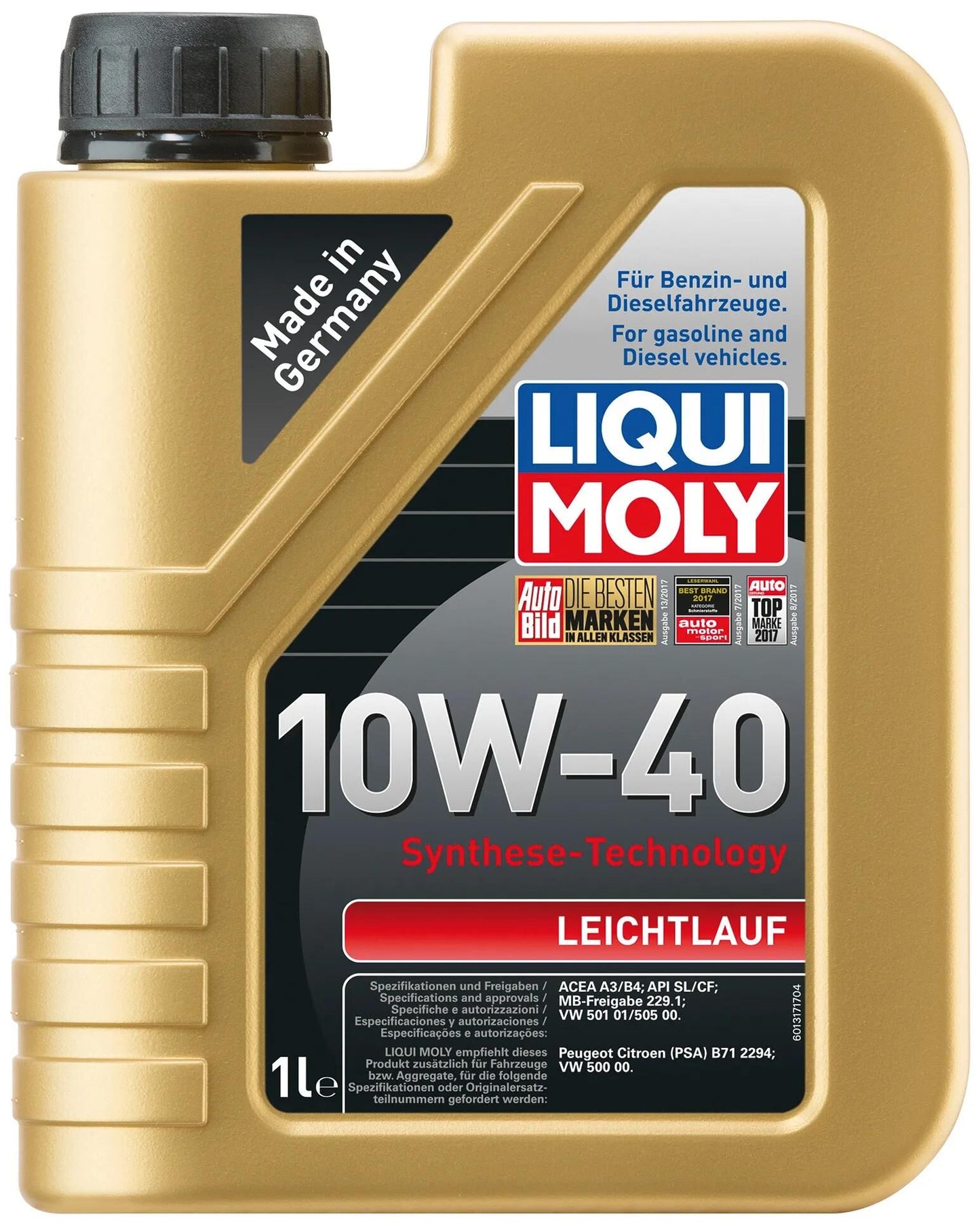 LIQUI MOLY motoröl leichtlauf smooth running 10w-40 lm 1 ltr.