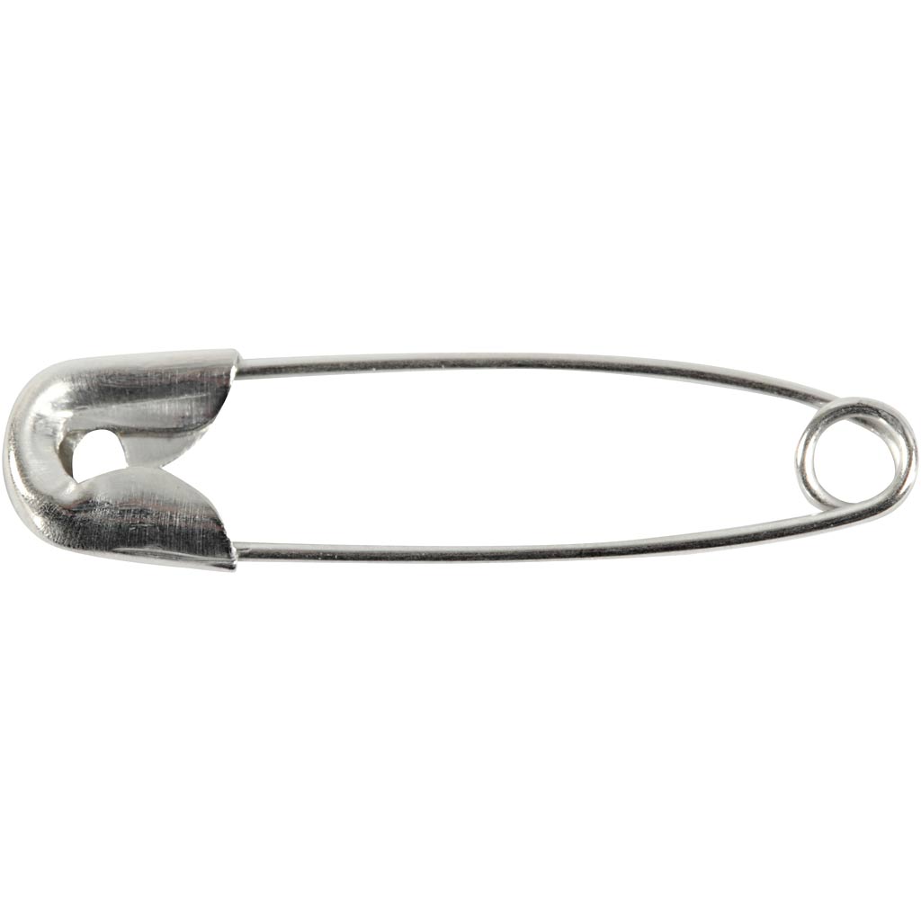 Creativ Company Https: www.cchobby.nl veiligheidsspelden-l-22-mm-dikte-0-6-mm-zilver-100-stuk-1-doos