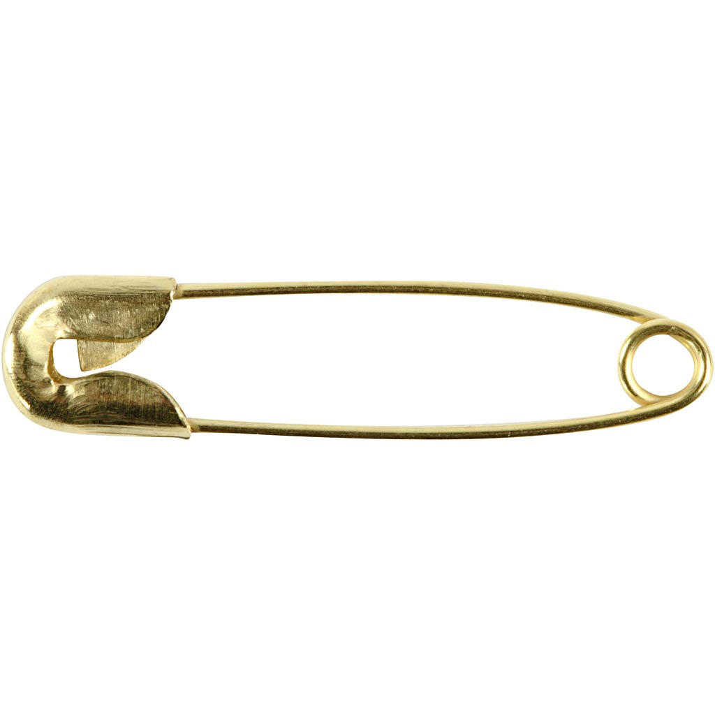 Creativ Company Https: www.cchobby.nl veiligheidsspelden-l-22-mm-dikte-0-6-mm-goud-100-stuk-1-doos