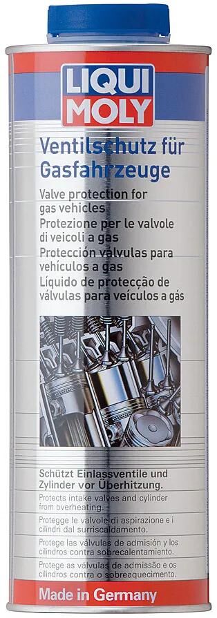 LIQUI MOLY additiv ventilschutz für gasfahrzeuge valve cover for gas vehic lm 1 ltr.