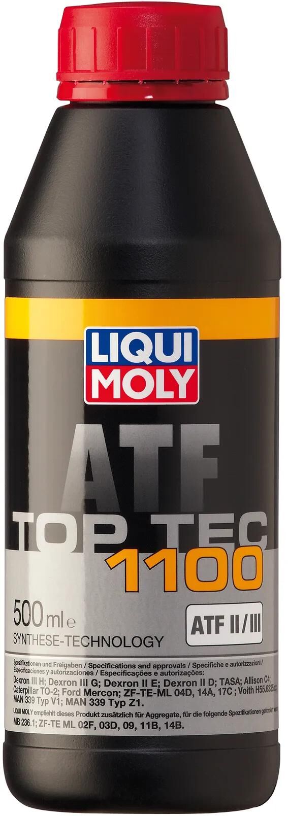 LIQUI MOLY hydrauliköl top tec atf 1100 getr-oel toptec atf1100 plastic water bottle