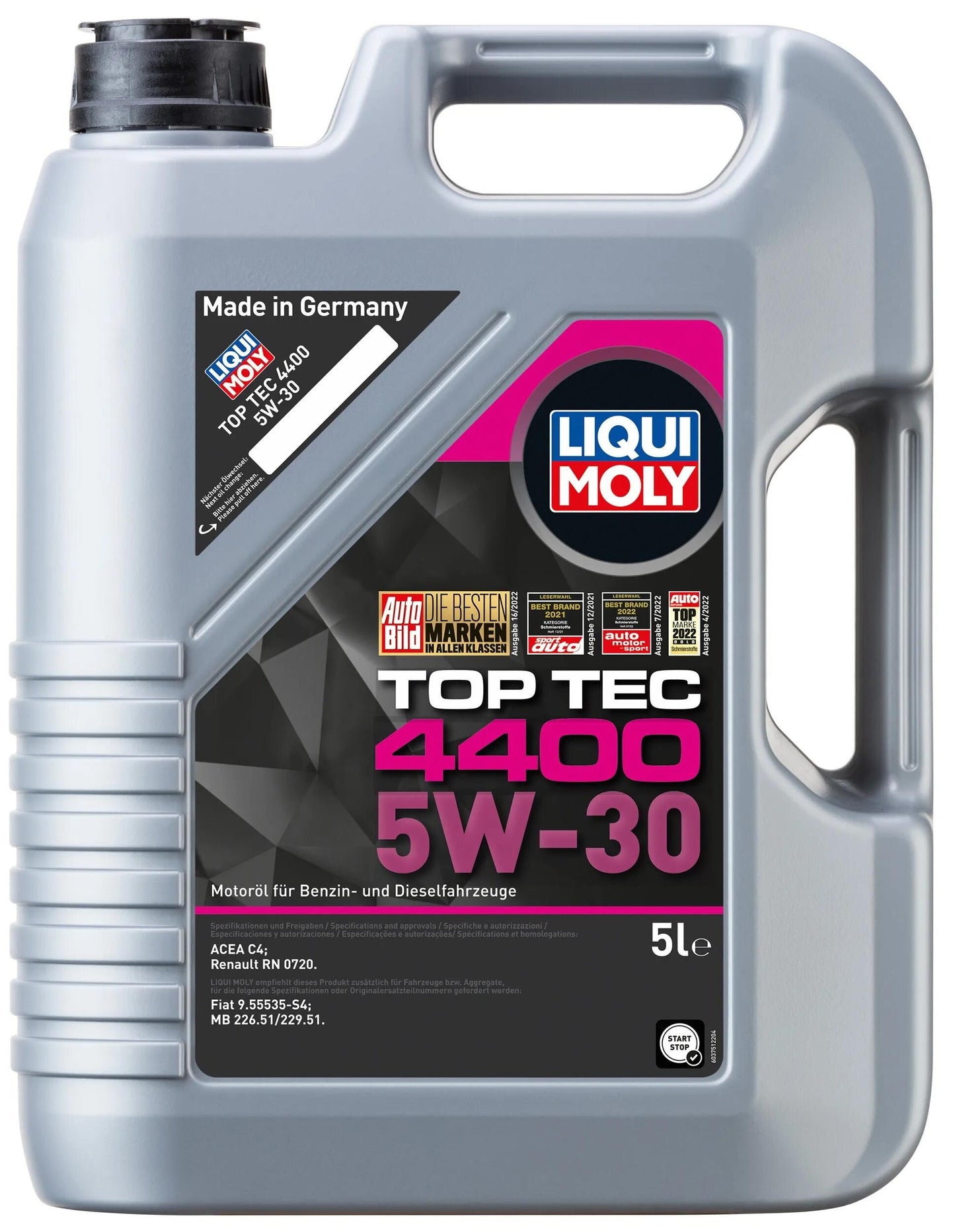 LIQUI MOLY motoröl top tec 4400 top tec 4400 5w-30 5l
