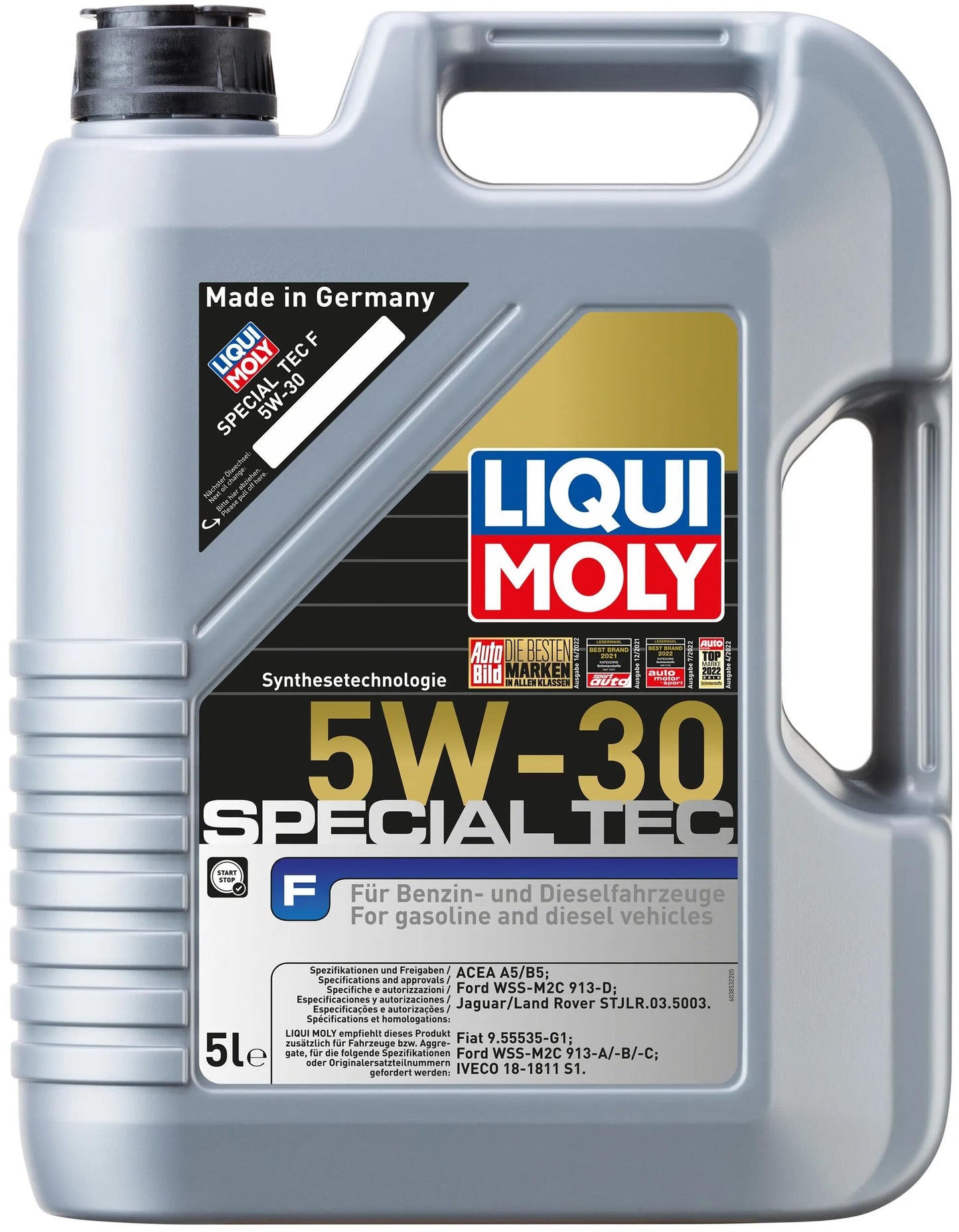 LIQUI MOLY motoröl special tec f special tec f 5w-30 5l motoroil