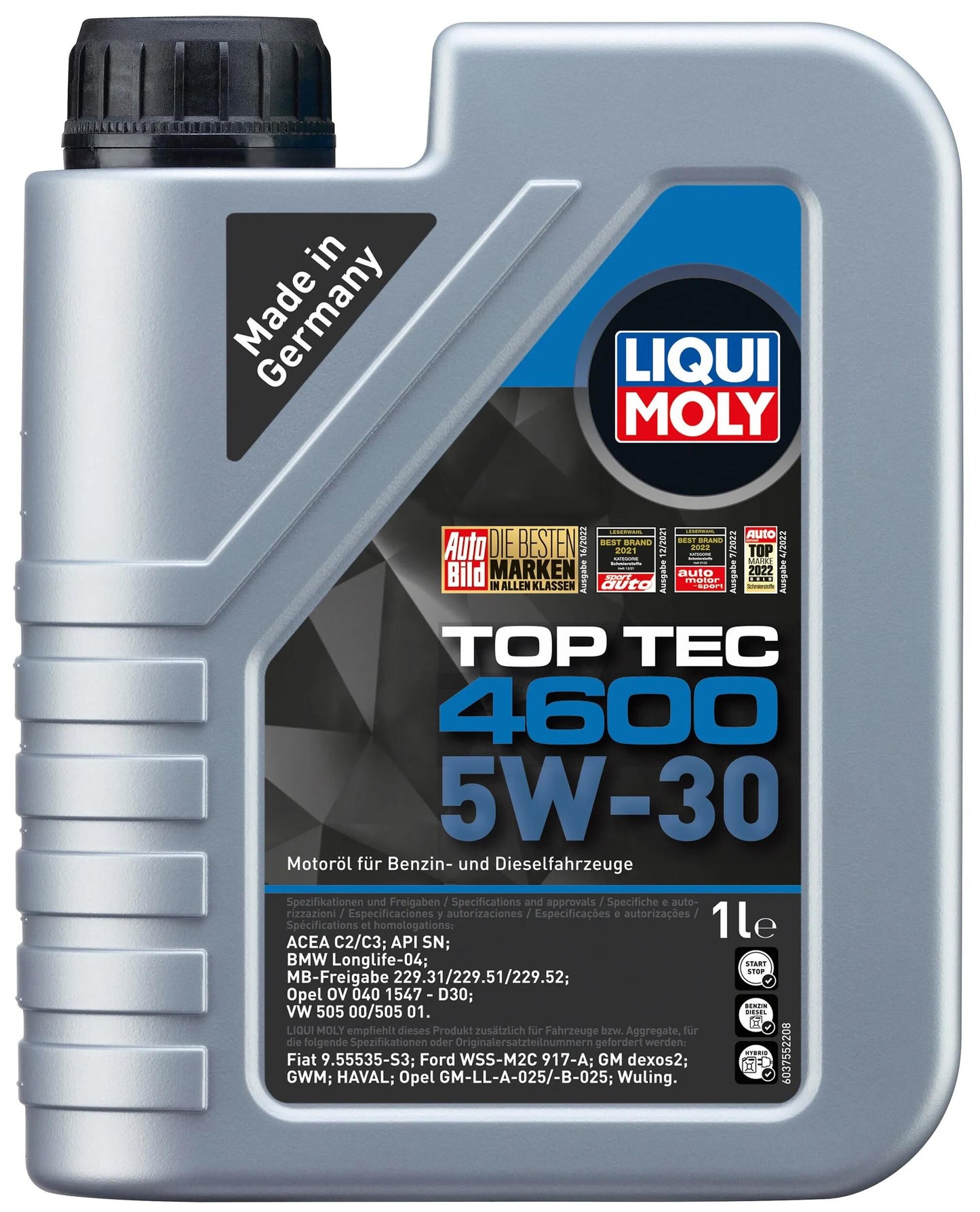 LIQUI MOLY motoröl top tec 4600 motoroil 5w30 1l top tec 4600