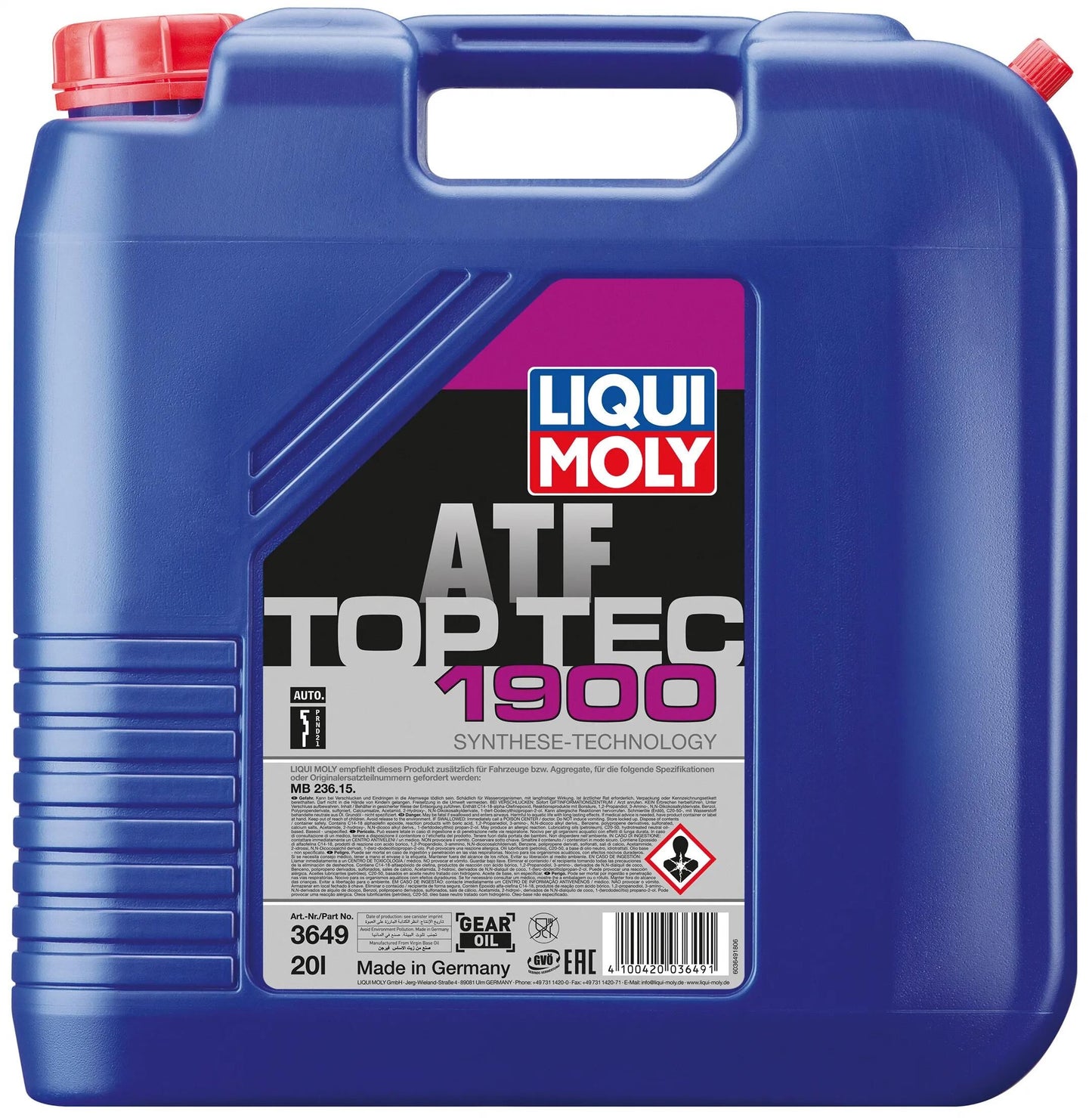 LIQUI MOLY getriebeöl top tec atf 1900 top tec atf 1900 kanister 20l