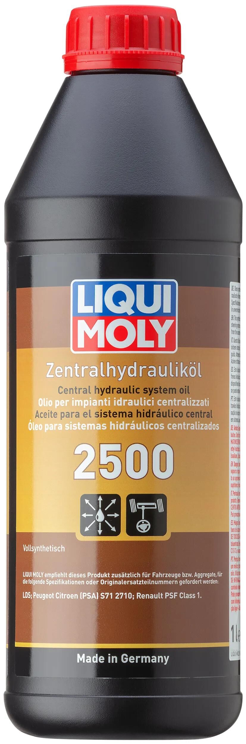 LIQUI MOLY hydrauliköl 2500 cenral hydraulic oil 2500 can contents 1l