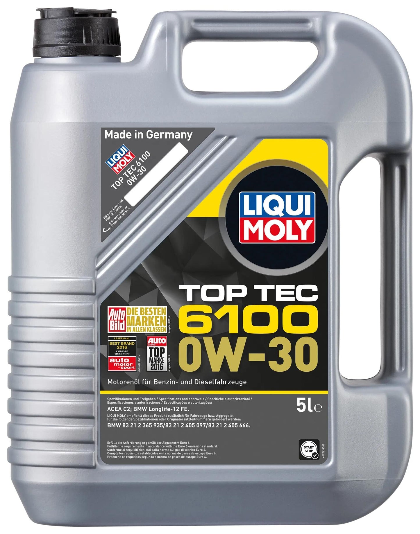 LIQUI MOLY motoröl top tec 6100 oil top tec 6100 5l 0w-30