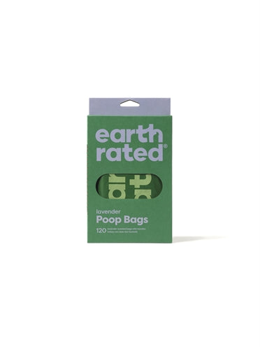 Earth Rated poepzakjes met handvaten lavendel gerecycled