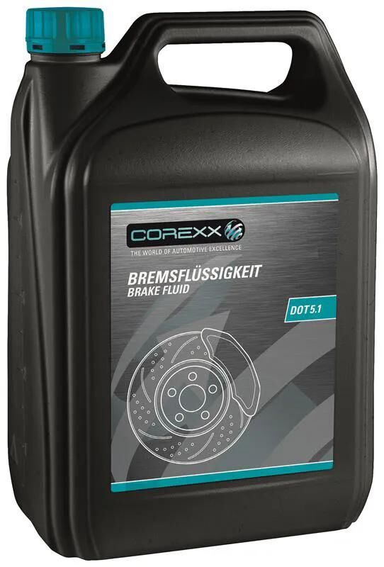 COREXX bremsflüssigkeit dot 5.1 brake fluid dot5.1 5ltr. can