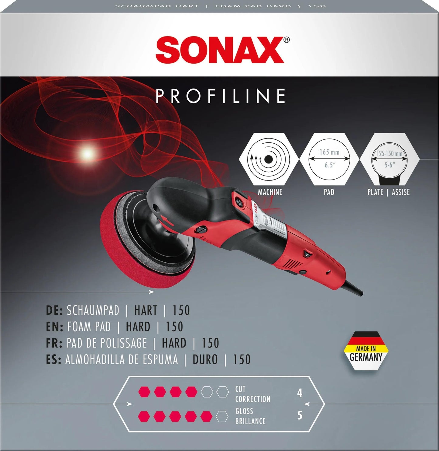 SONAX polierschwamm foam pad hardeners 150