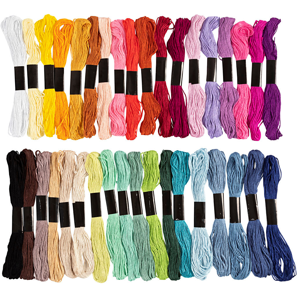 Creativ Company Https: www.cchobby.nl borduurgaren-dikte-1-mm-diverse-kleuren-42x8-m-1-doos