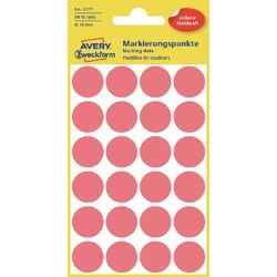 Markeringspunten Avery 3172 rood 18mm