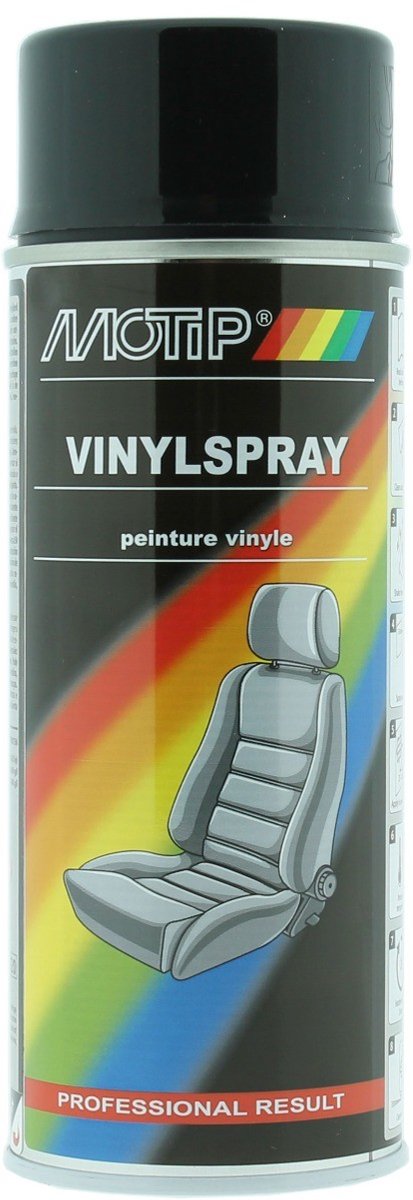 Motip vinyl spray 400ml - zwart