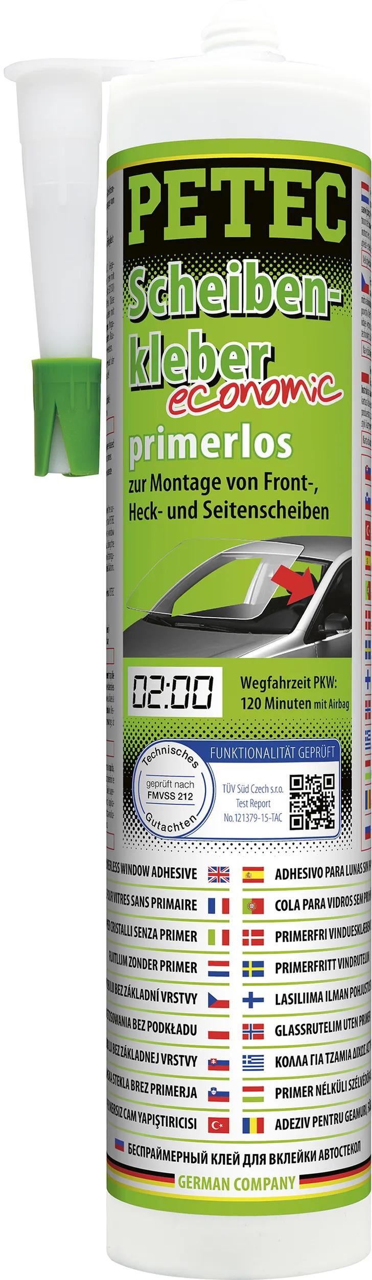 PETEC scheibenkleber economic 1k window adhesive primerless, 290ml