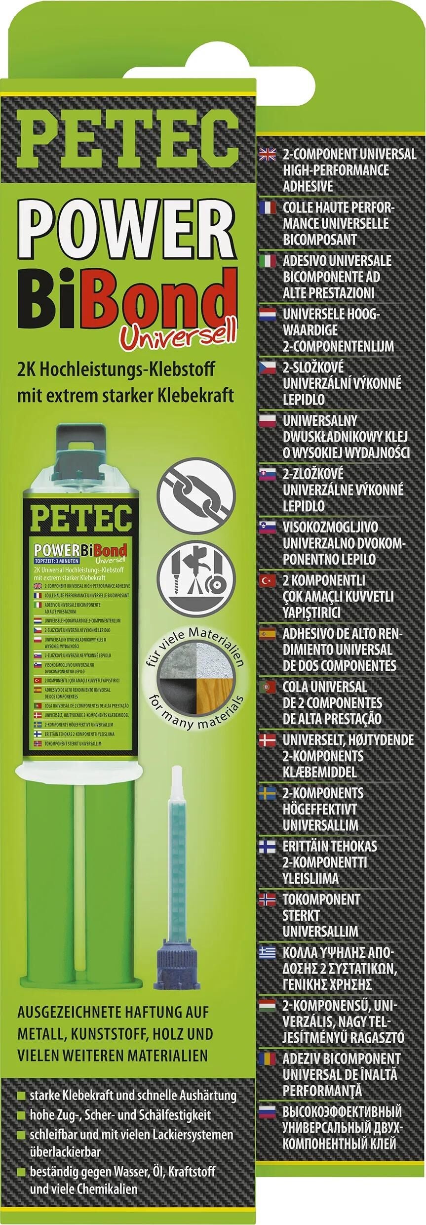 PETEC universalklebstoff power bibond adhesive power bibond sb 24ml