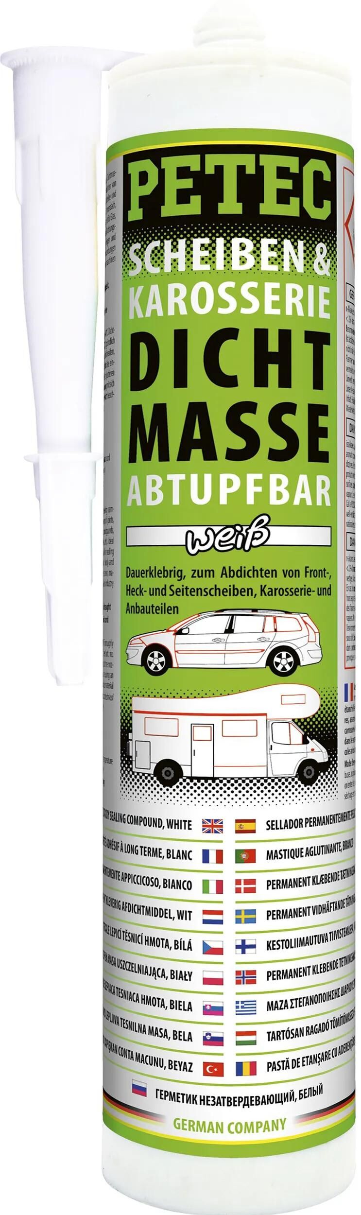 PETEC dichtmasse scheiben- und karosseriedichtmasse windshield sealant cartush