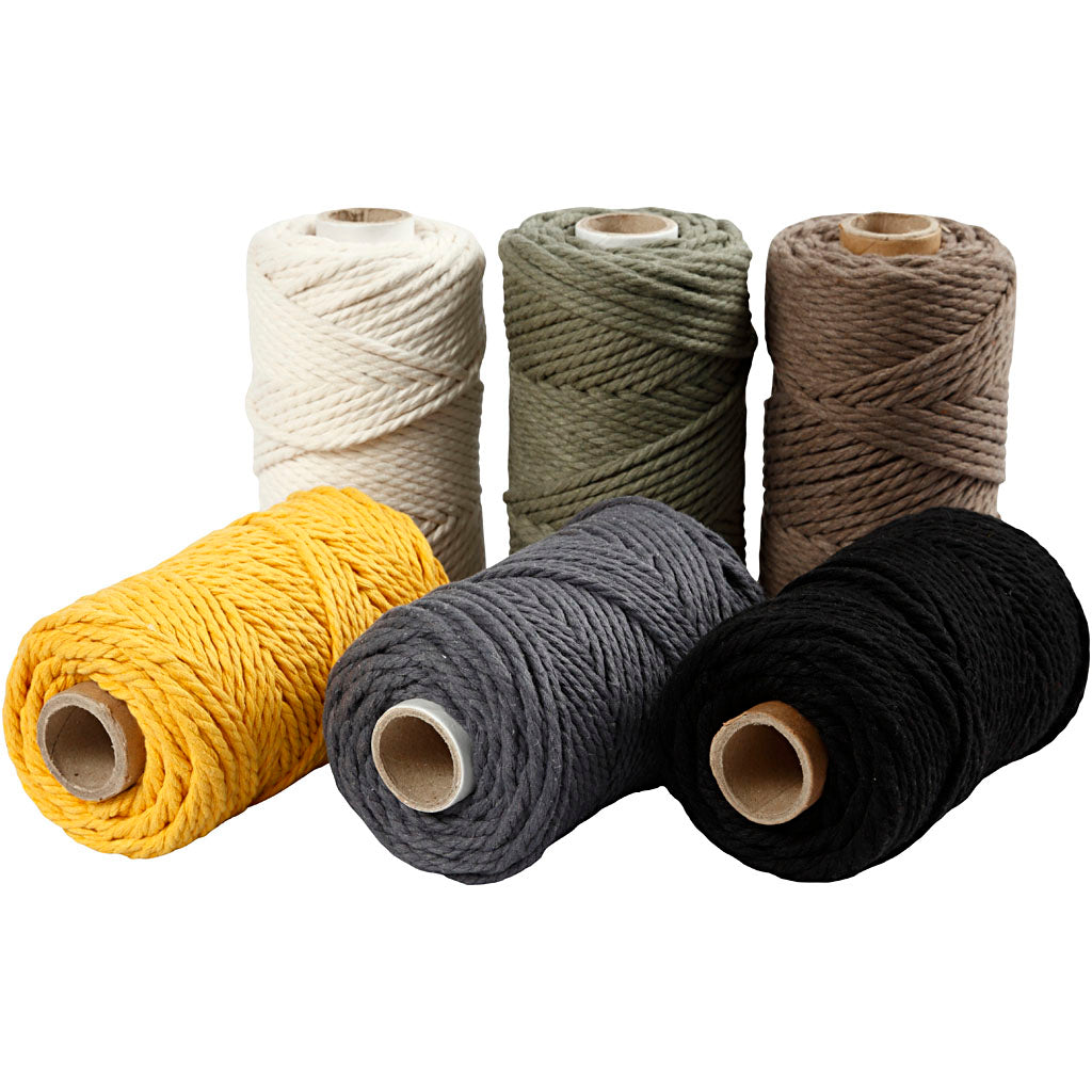 Creativ Company Https: www.cchobby.nl macrame-koord-l-55-m-d-4-mm-diverse-kleuren-6x330-gr-1-doos