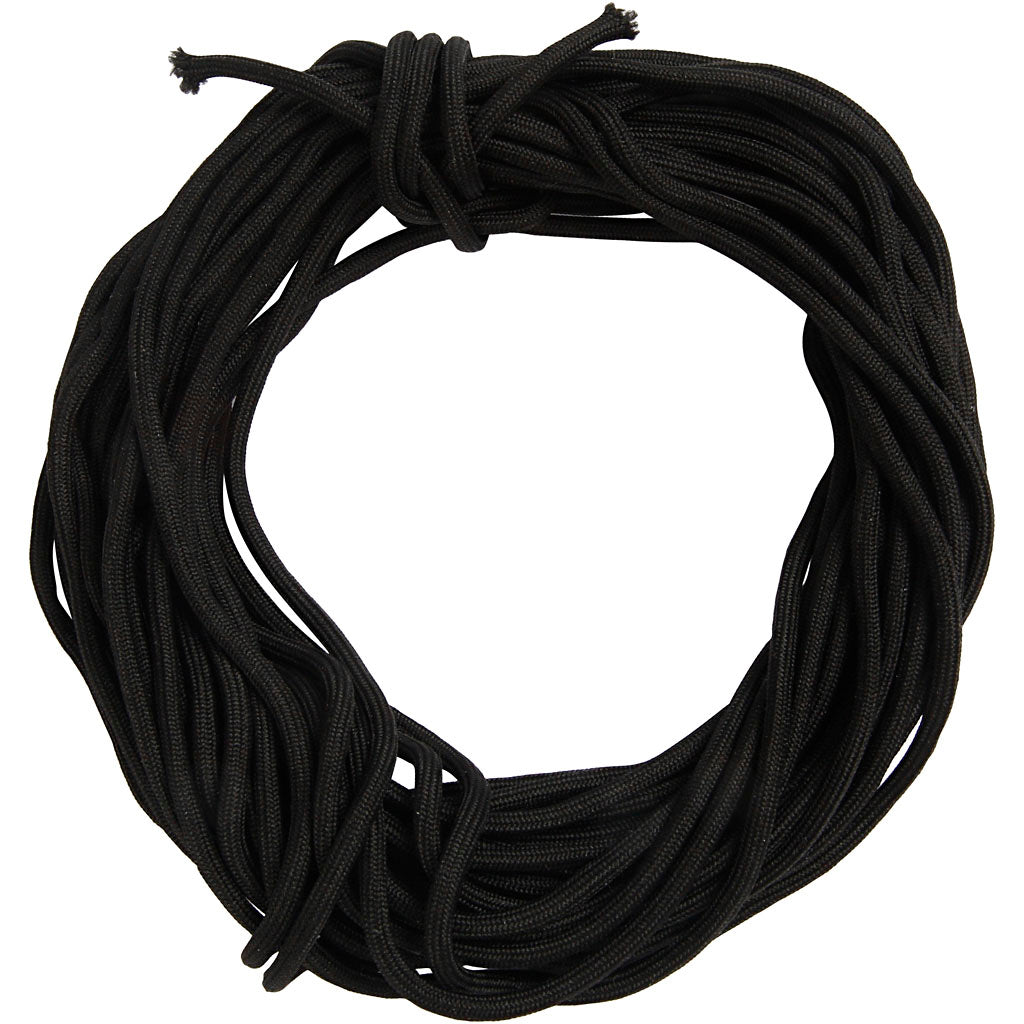 Creativ Company Https: www.cchobby.nl polyester-koord-dikte-4-mm-zwart-40-m-1-rol