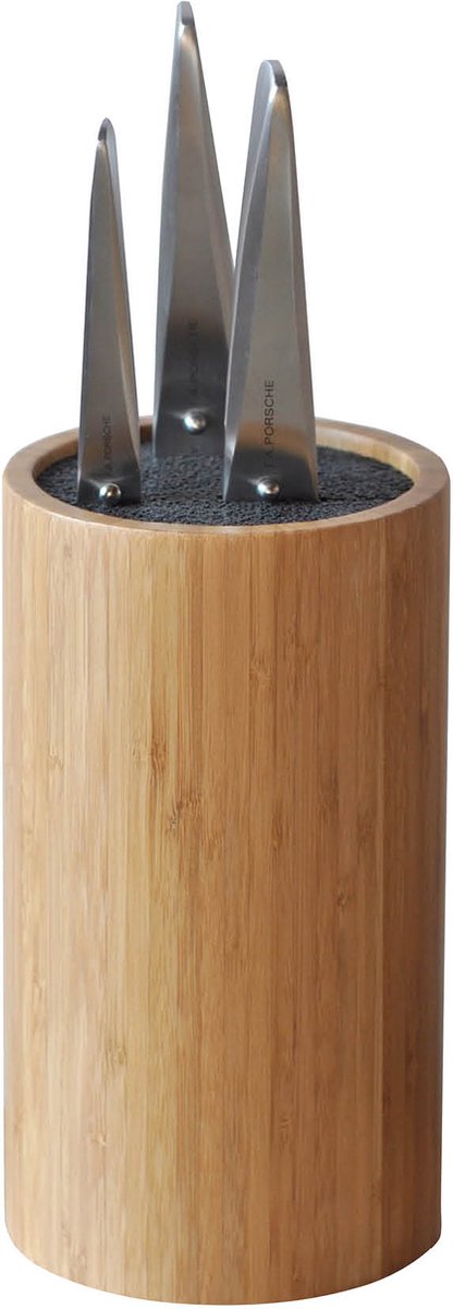 Point-Virgule – messenblok zonder messen – universeel - bamboe - ɸ12cm h22cm