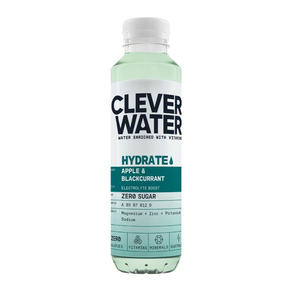 Clever Water hydrate apple amp; blackcurrant (12x 500 ml)