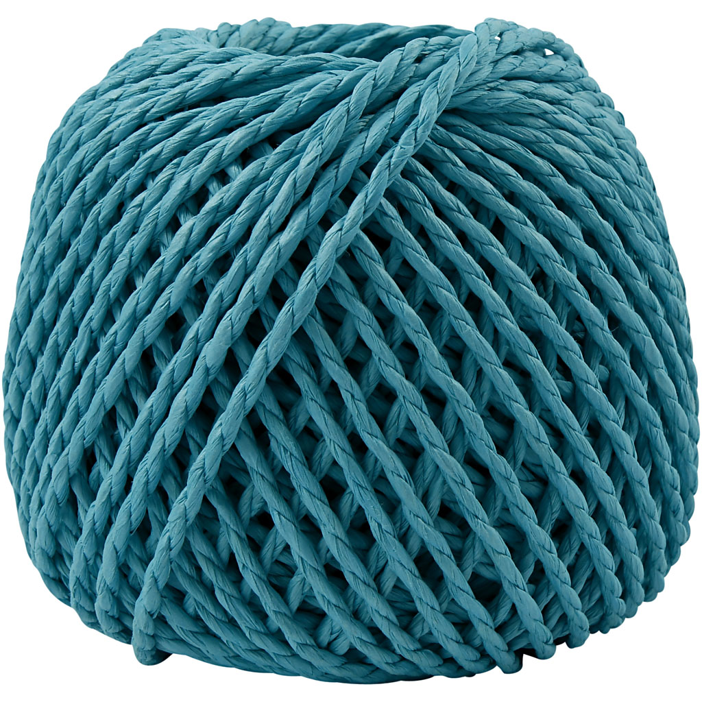 Creativ Company Https: www.cchobby.nl papier-garen-dikte-2-5-3-mm-turquoise-150-gr-40-m-1-bol