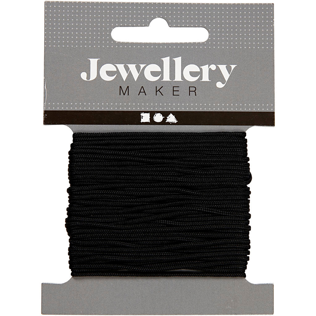 Creativ Company Https: www.cchobby.nl macrame-koord-dikte-1-mm-zwart-10-m-1-rol