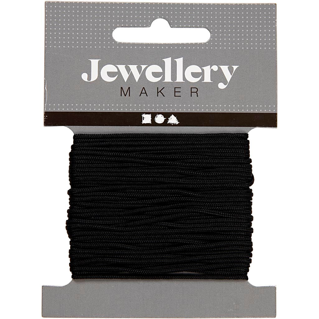 Creativ Company Https: www.cchobby.nl macrame-koord-dikte-1-mm-zwart-10-m-1-rol