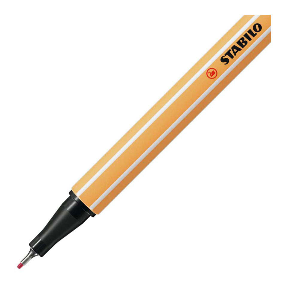 STABILO point 88 - fineliner 0,4 mm - aardbeien rood - per stuk