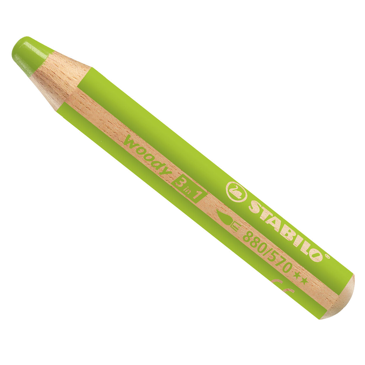 STABILO woody 3 in 1 - multitalent potlood - bladgroen